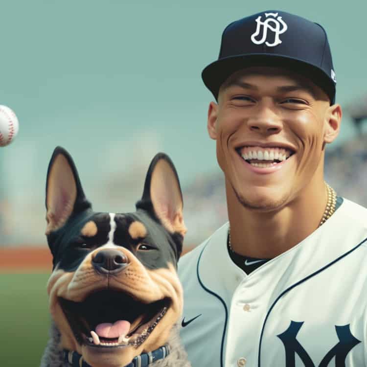 aaron judge with dogs ai